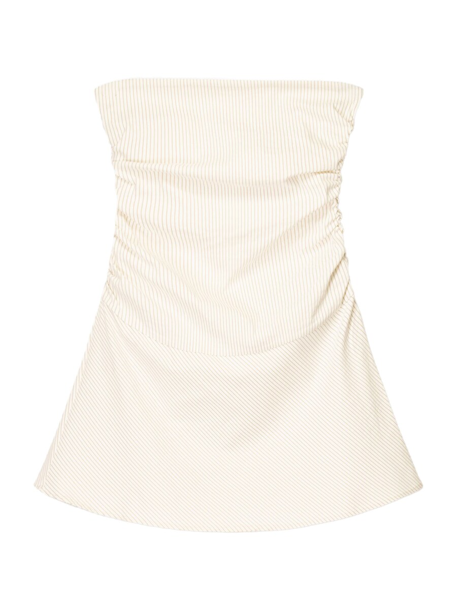 

Мини платье Bershka, Beige/Ecru