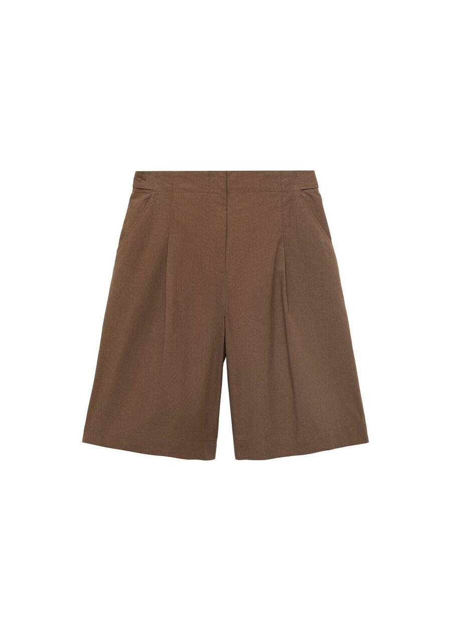 

Широкие брюки со складками спереди MANGO Huga, Caramel