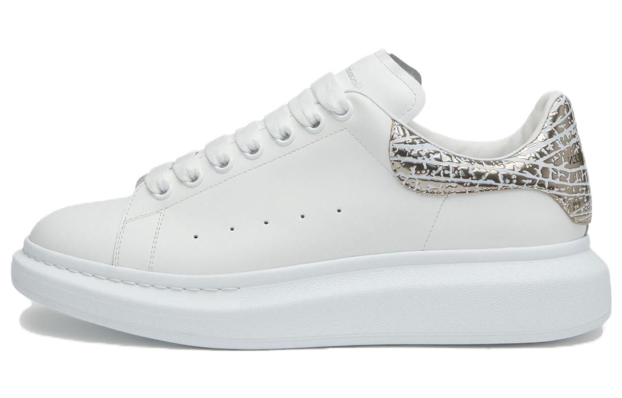 

Alexander McQueen Кроссовки Oversized White Silver Croc