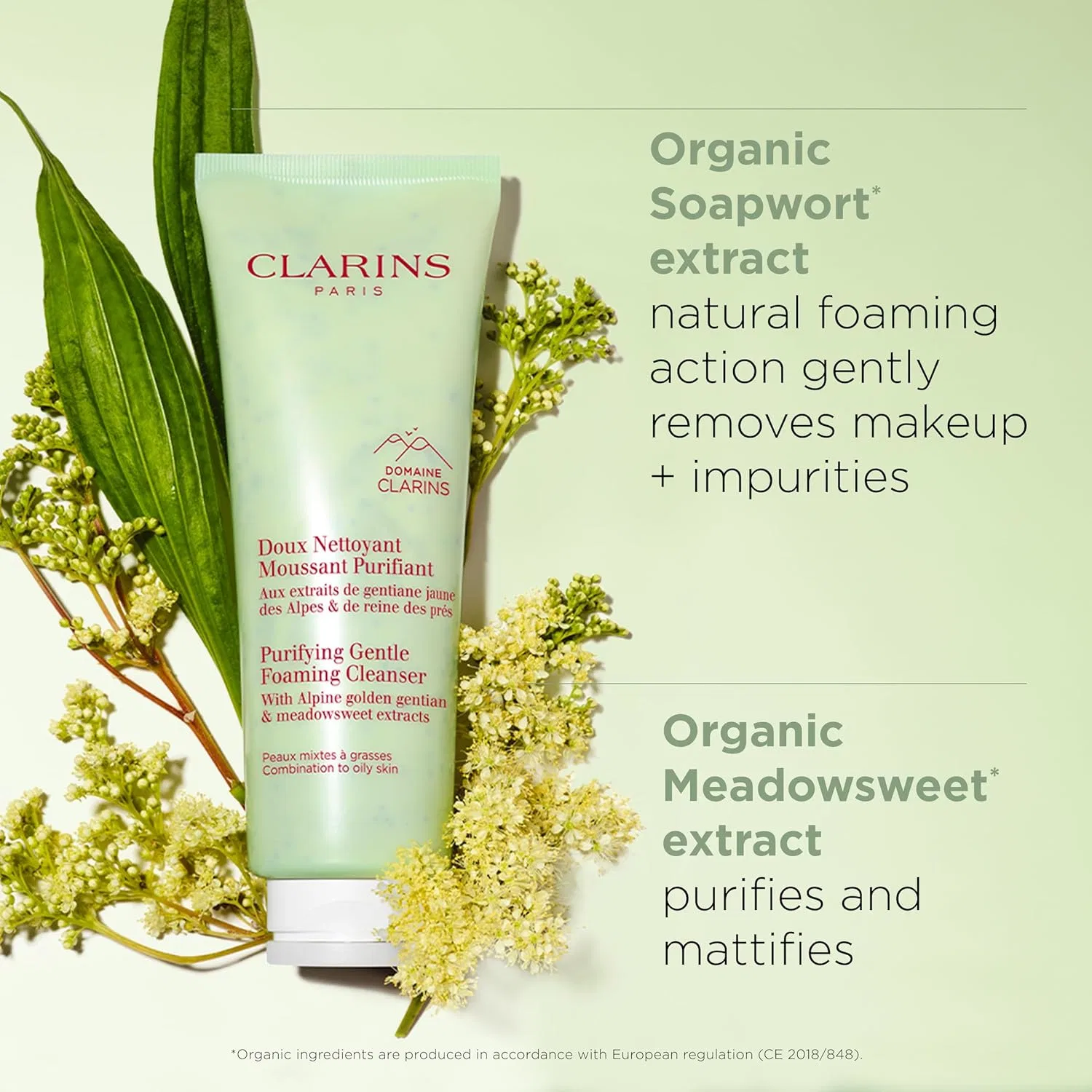 Пенка для умывания Clarins — Гель- Gentle Foaming Cleanser для комбинированной и жирной кожи, 125 мл — фото 3