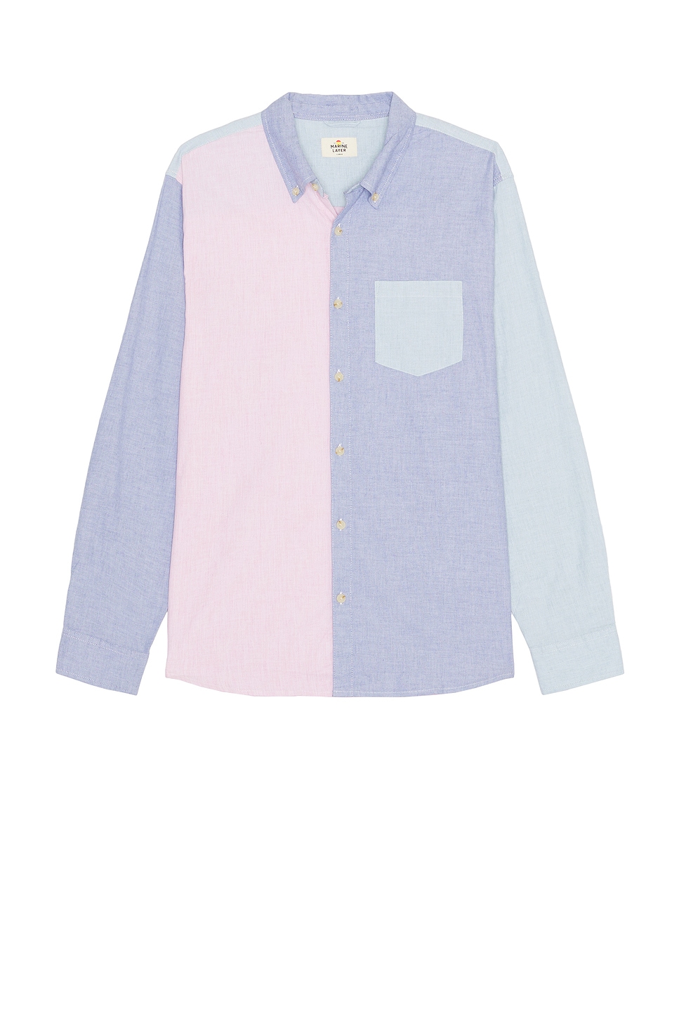 

Длиннорукавная рубашка-оксфорд California Marine Layer, multi colorblock