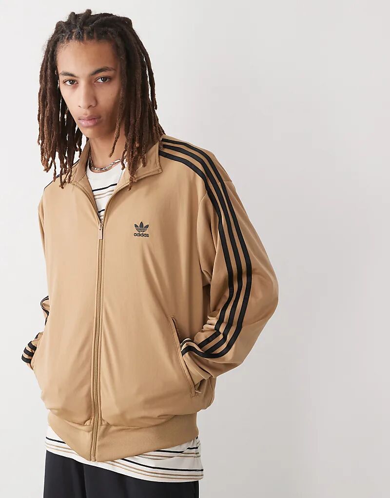 

Спортивный топ adidas Originals Firebird коричневого цвета