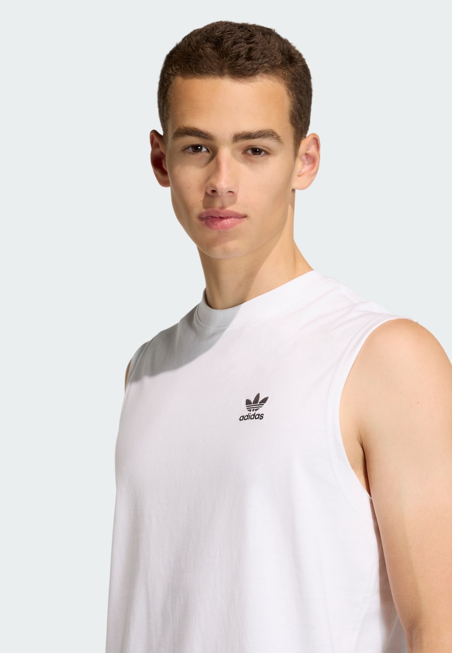 Рубашка ADIDAS ORIGINALS Trefoil Essentials, белый — фото 4