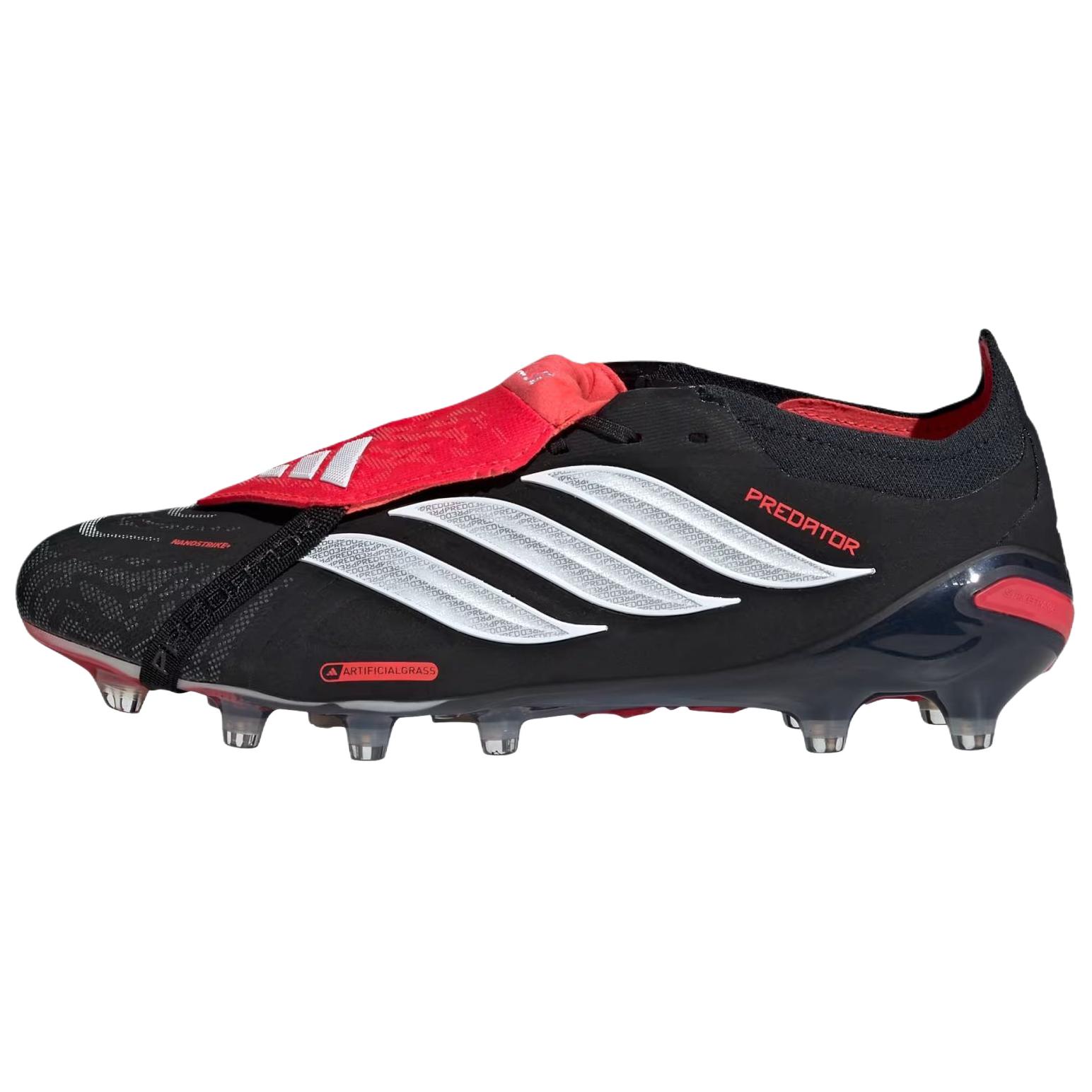 

Adidas Predator Elite Fold-Over Tongue Ag 'Core Black Cloud White Lucid Red'