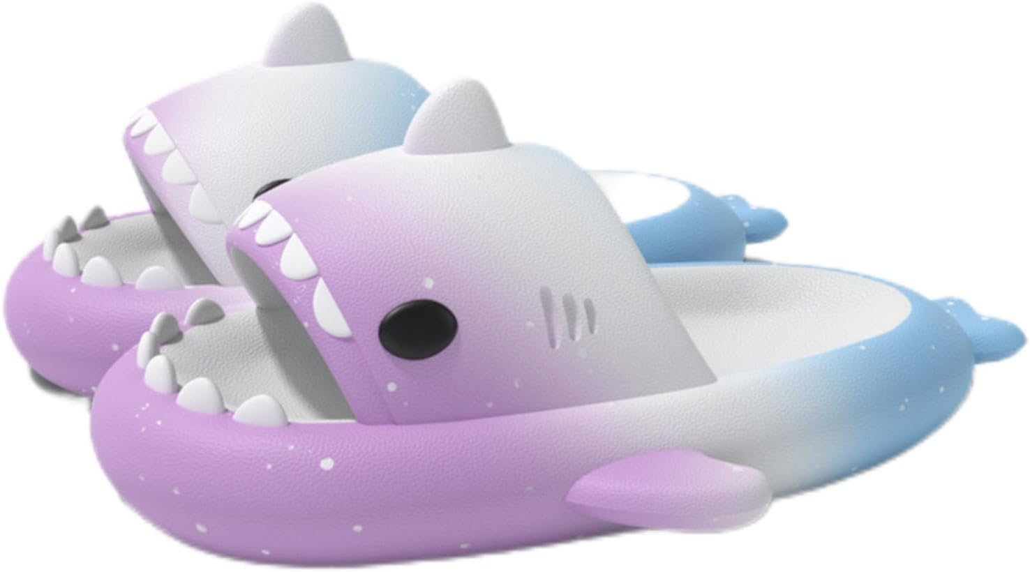 

Шлепанцы с акулой для женщин и мужчин, шлепанцы Cloud Shark, противоскользящие шлепанцы с открытым носком, супер мягкие шлепанцы с открытым носком для душа Generic, фиолетовый