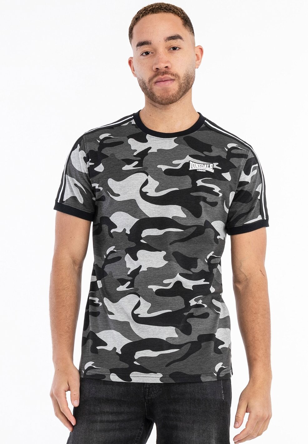

Футболка с принтом NORMALE PASSFORM GUNNISTA Lonsdale, цвет camo grey