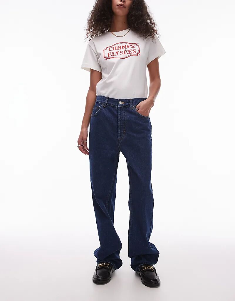 

Topshop – Kort – Джинсы темно-синего цвета