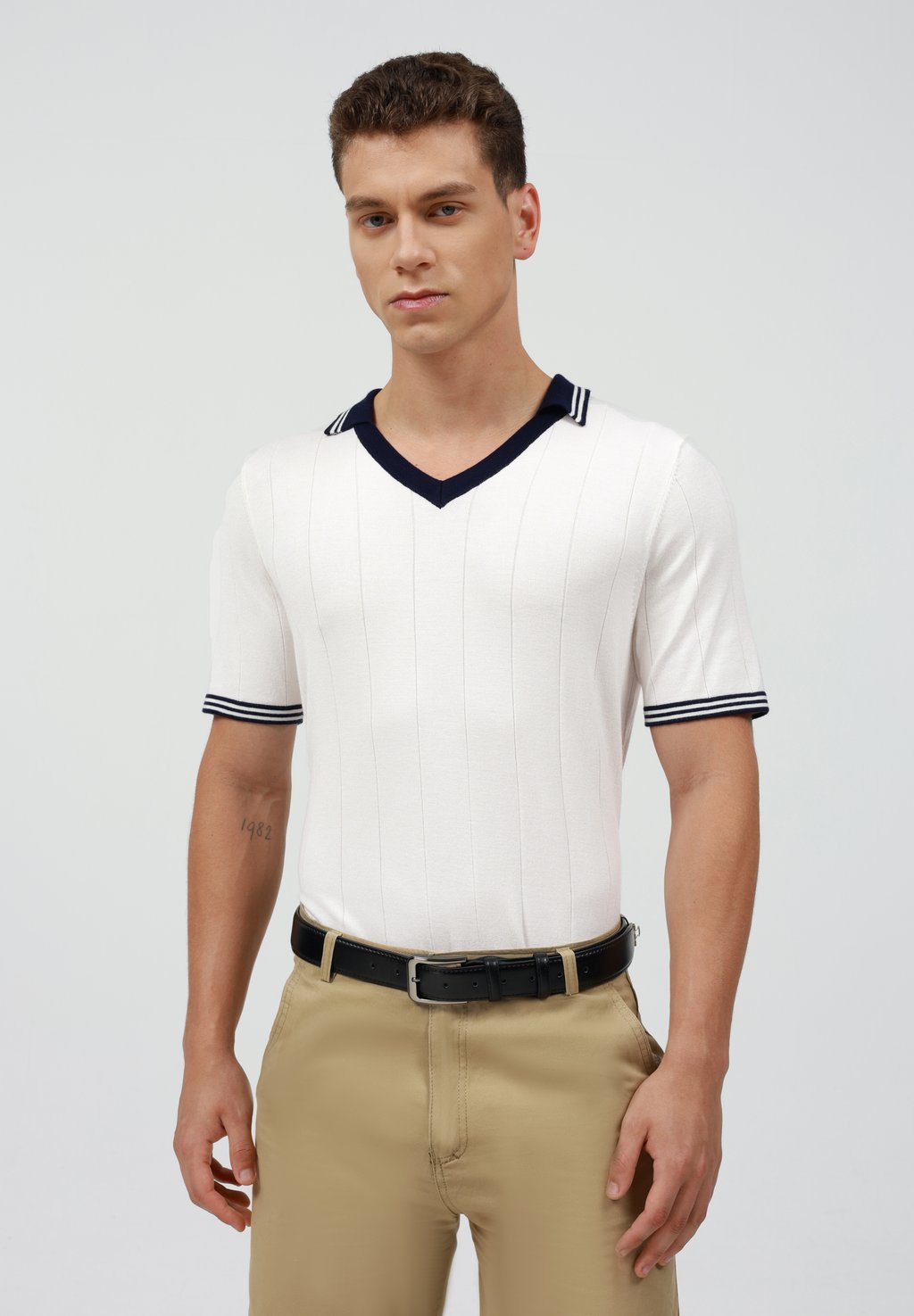 

Рубашка поло Pier One by Zalando, белый