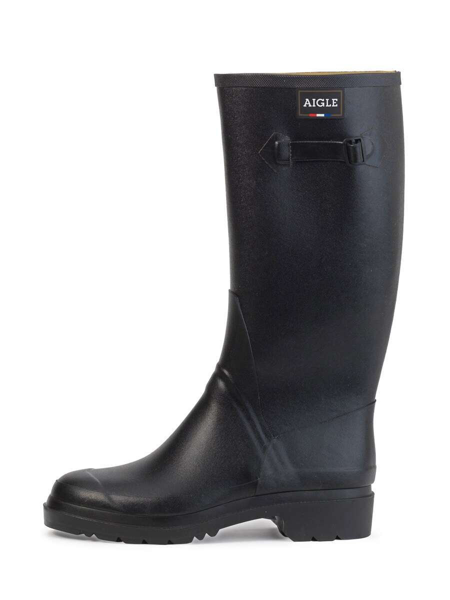 Женские резиновые сапоги AIGLE CESSAC LADY на каблуке, черный