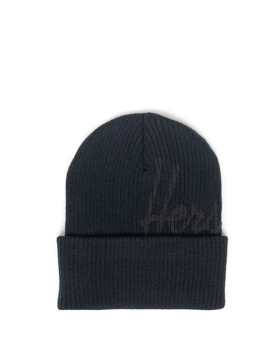 

Черная вязаная шапка унисекс Herschel, чёрный