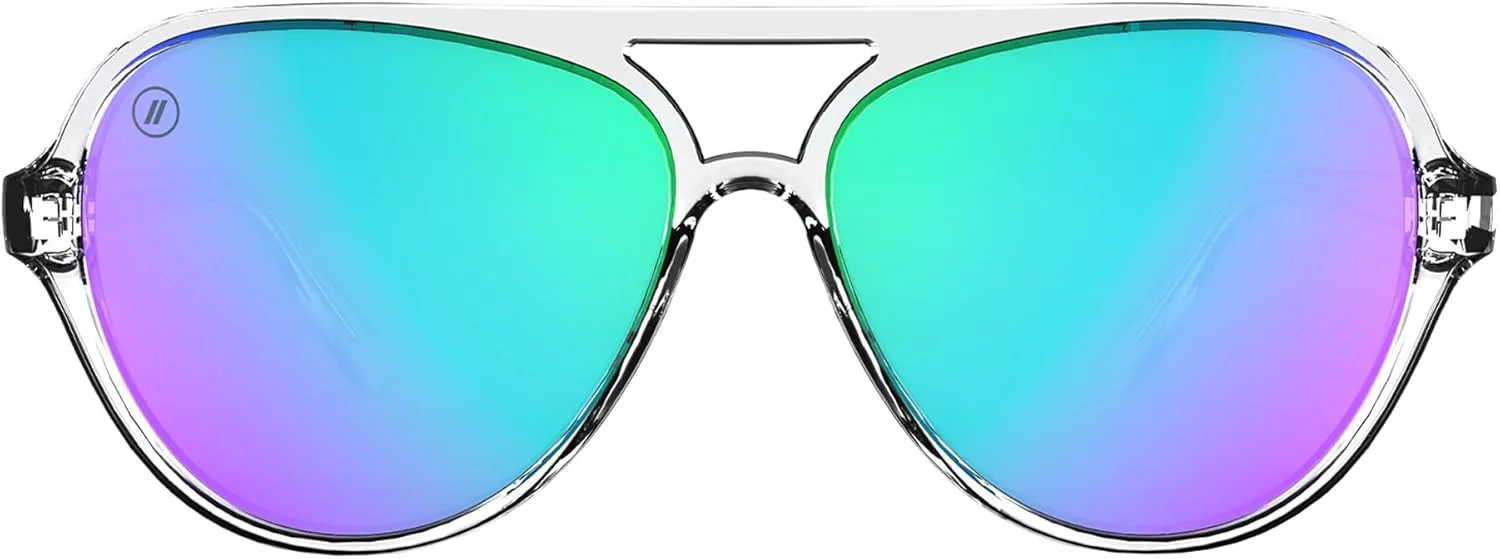 

Солнцезащитные очки Blenders Eyewear Skyway – поляризованные очки в оправе «авиатор», обтекаемая форма – 100% защита от УФ-излучения – для женщин, Crystal Orb