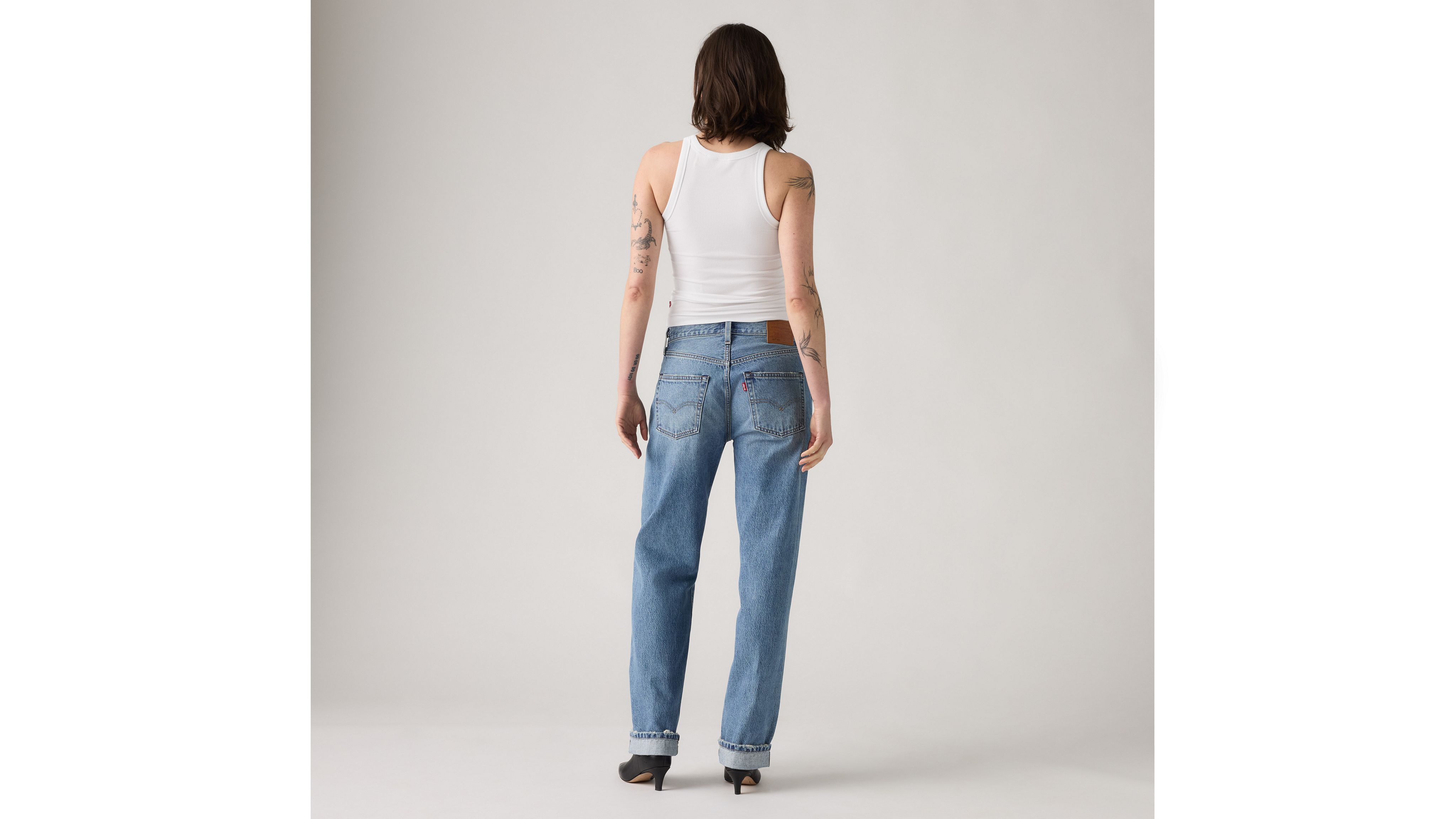 Женские джинсы 501 90-х годов с кромкой Levi's, Fresh Plan - Medium Wash — фото 3