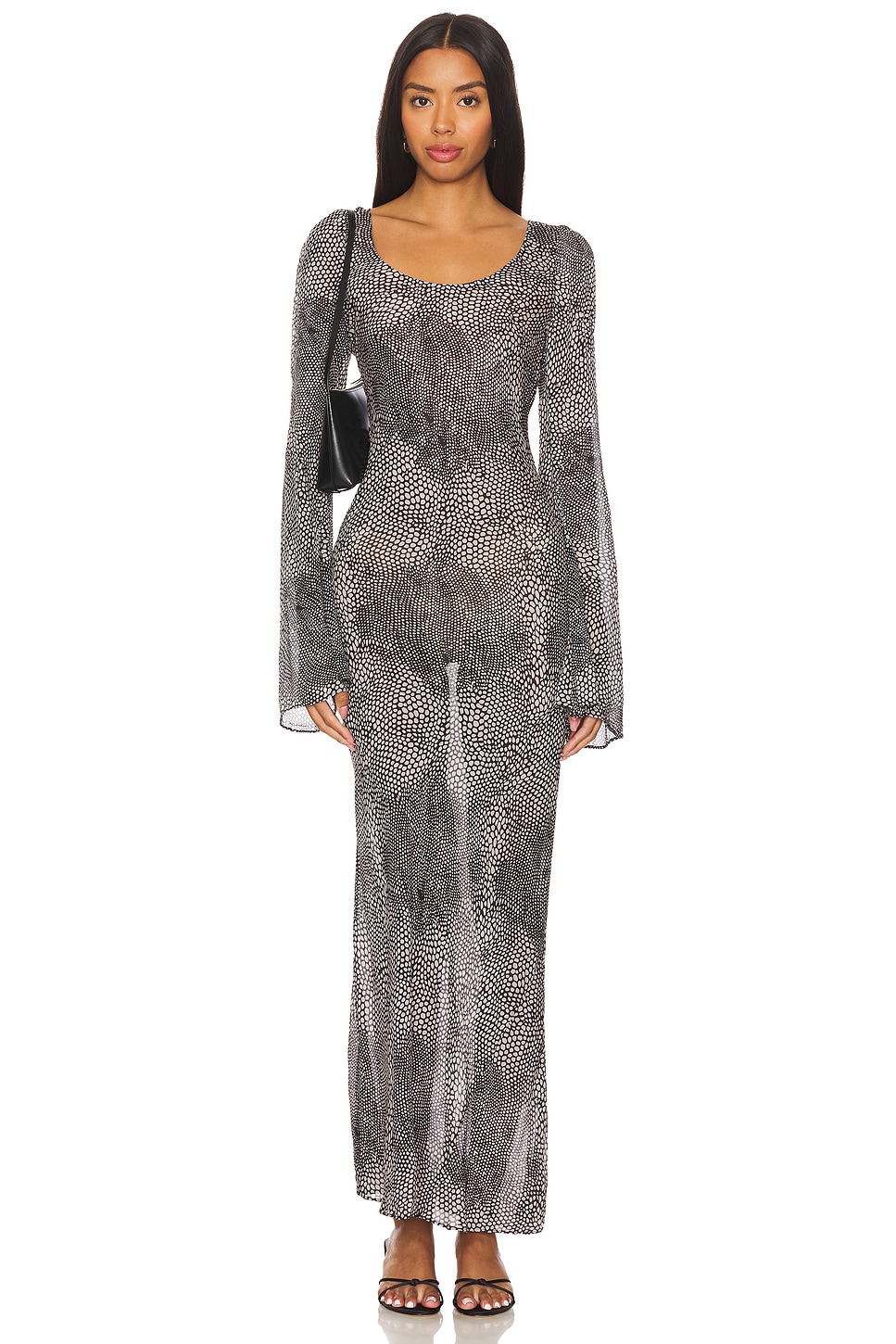 

X revolve платье sharpe Stone Cold Fox, цвет snake print