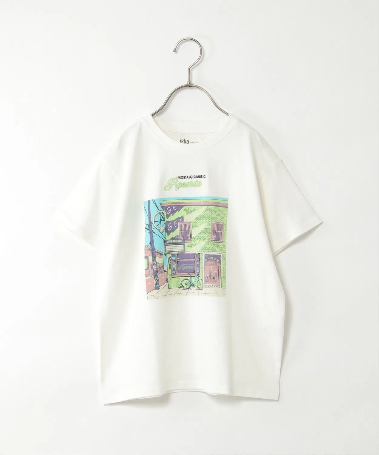 Детская футболка с винтажным принтом ikka Off-White — фото 2