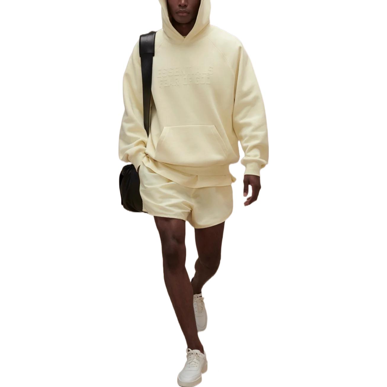 Шорты для бега Fear Of God Essentials, темно-бежевые — фото 4