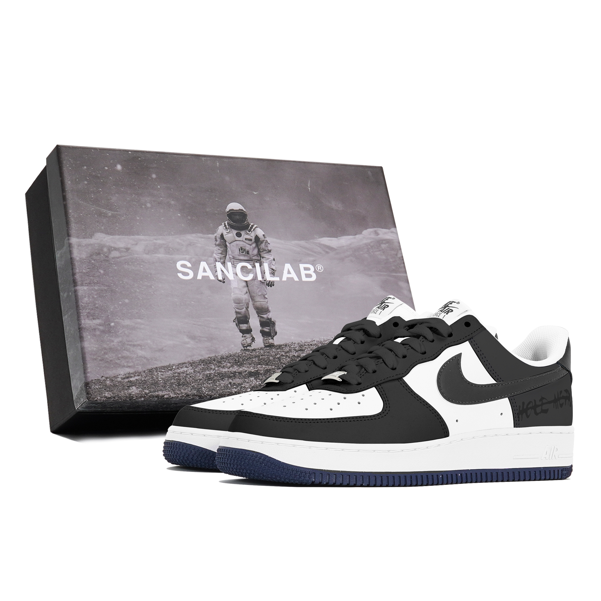 

Кроссовки Nike Air Force 1 Skateboard Shoes Men Low-Top Black, Черный, Кроссовки Nike Air Force 1 Skateboard Shoes Men Low-Top Black