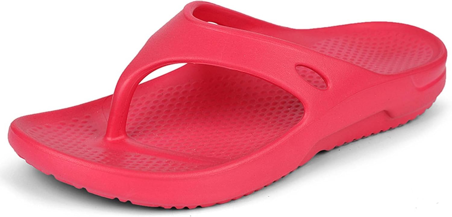 

Мужские летние шлепанцы для пары, стильные с ремешком, модные, повседневные, однотонные, из ЭВА, противоскользящие, износостойкие, пляжные, легкие, мягкие, дышащие Generic, красный