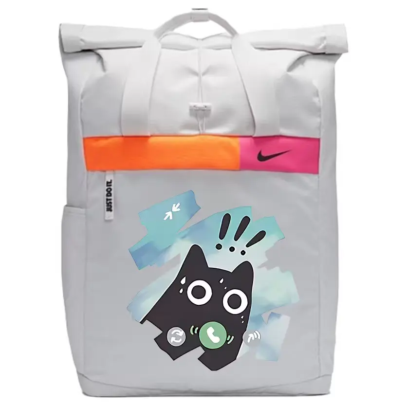 

Nike Полиэстеровый рюкзак обычный унисекс светло-серебристый серый, Quirky