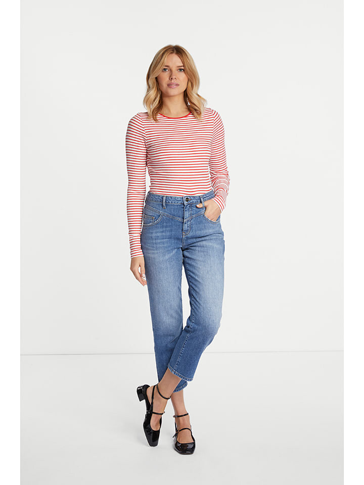 

Лонгслив Rich & Royal Longsleeve, цвет Rot/Weiß