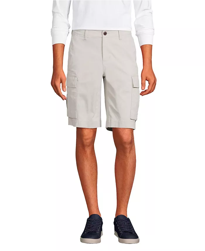 

Мужские удобные повседневные карго-шорты Comfort First Knockabout Traditional Fit Lands' End, серый