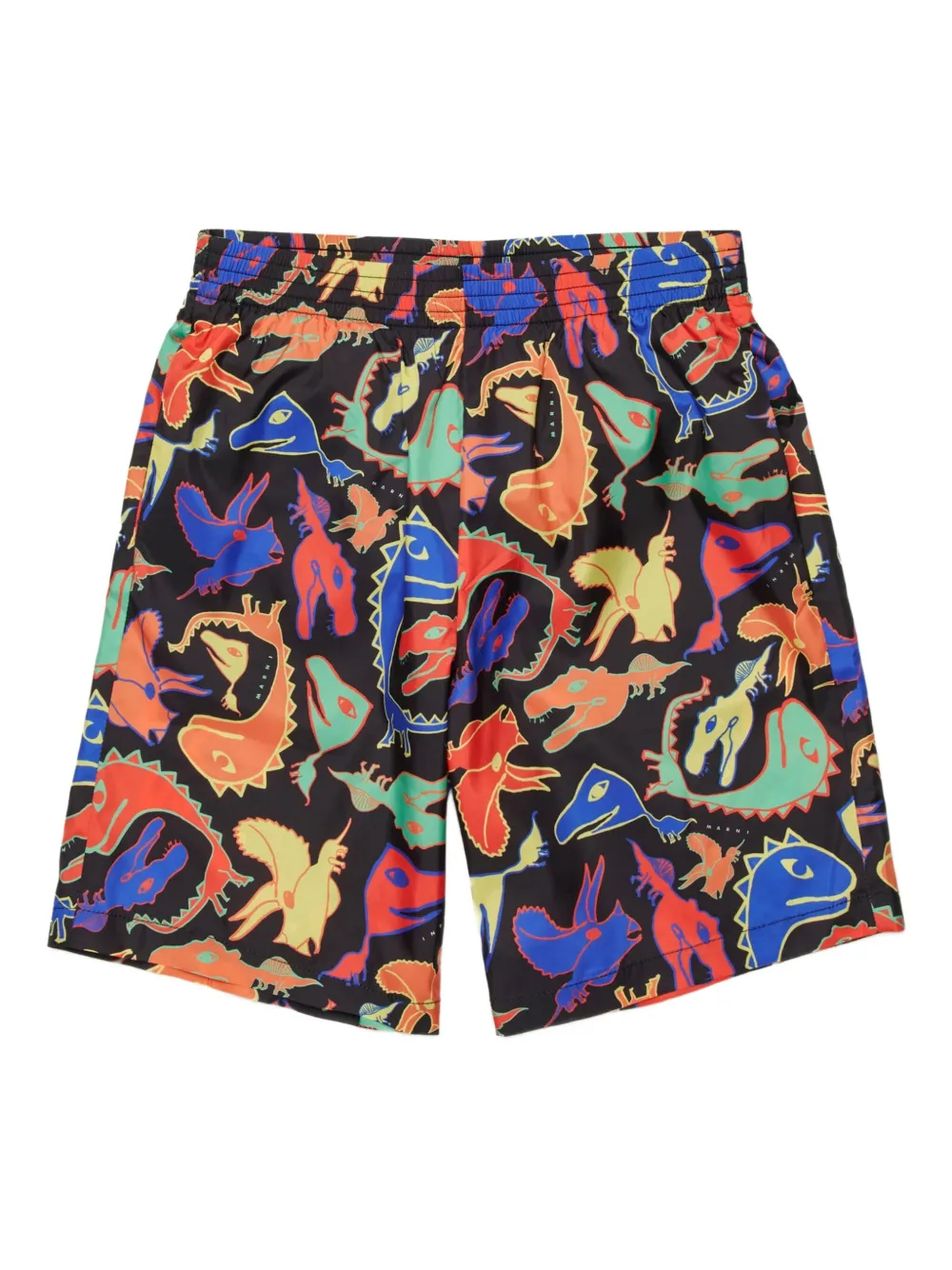 

Плавки-шорты с принтом Marni Kids, черный