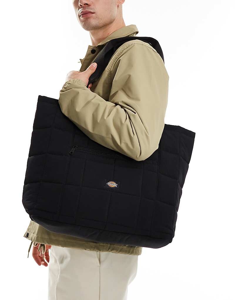 

Черная стеганая большая сумка Dickies – Thorsby