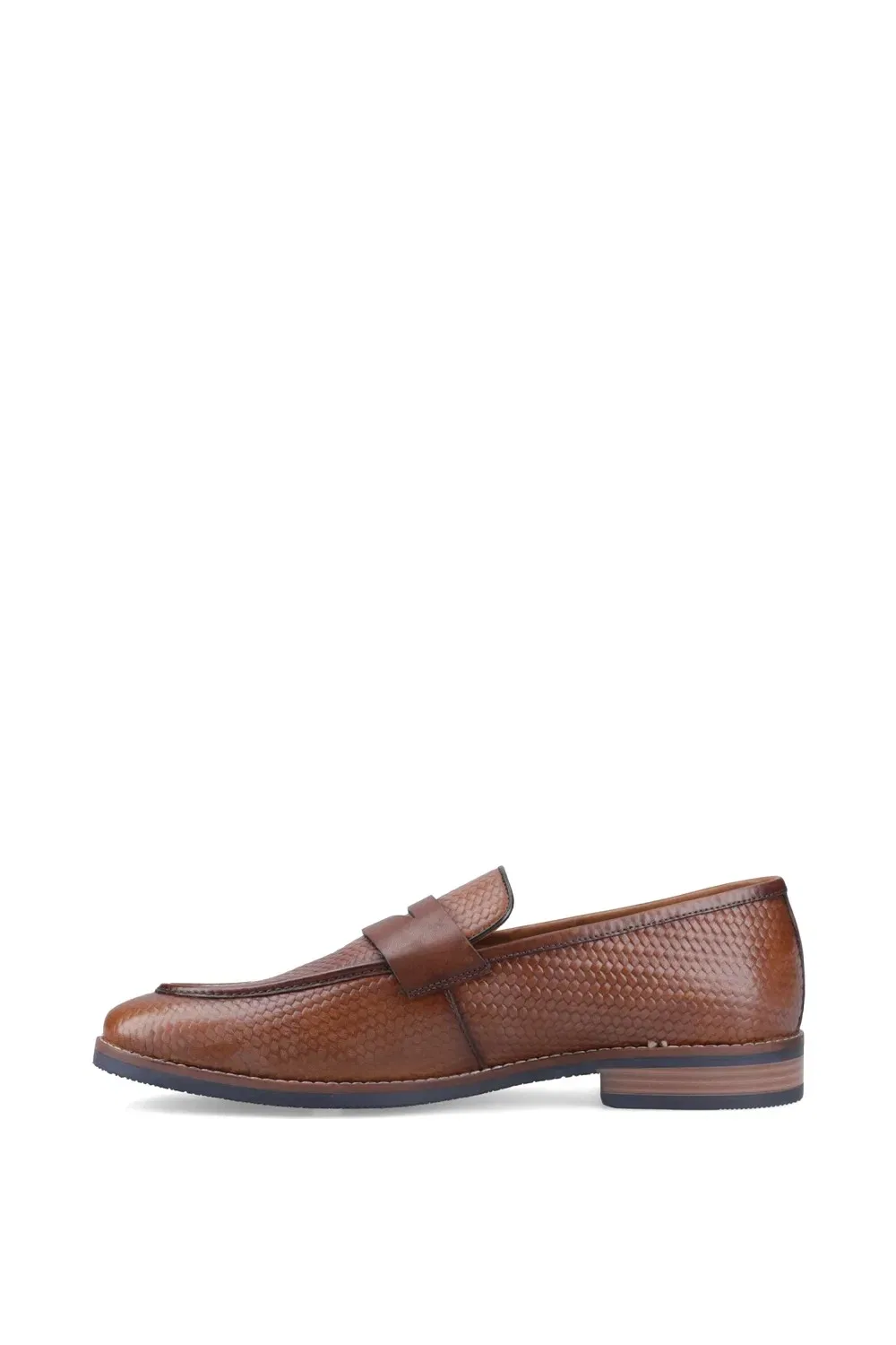 Лоферы из натуральной кожи с плетением Hush Puppies, бежевый — фото 4