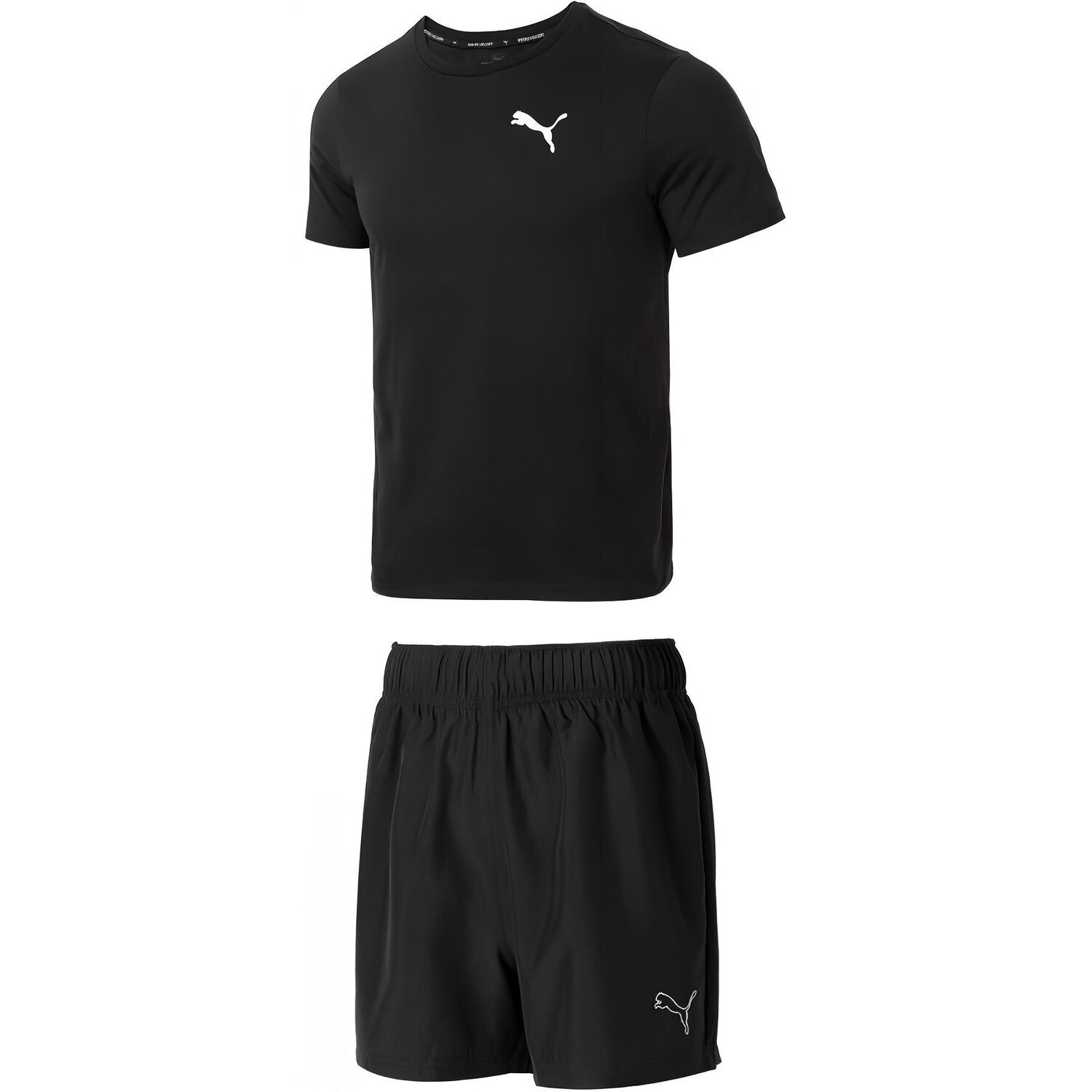 

Мужская повседневная спортивная одежда Puma, цвет Black (T-shirt + shorts)