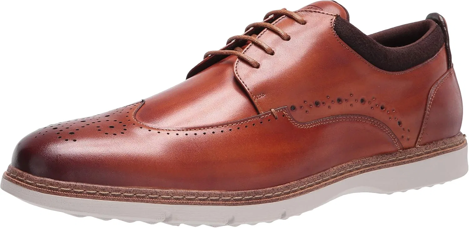 Мужские туфли-оксфорды STACY ADAMS Synergy Wingtip, Cognac