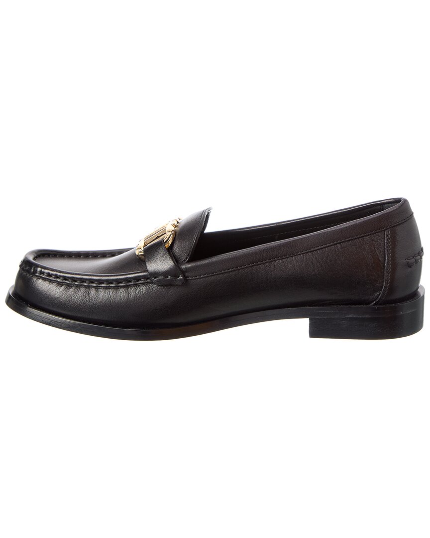 Феррагамо Лоферы из кожи с узором Gancini Salvatore Ferragamo, черный — фото 2