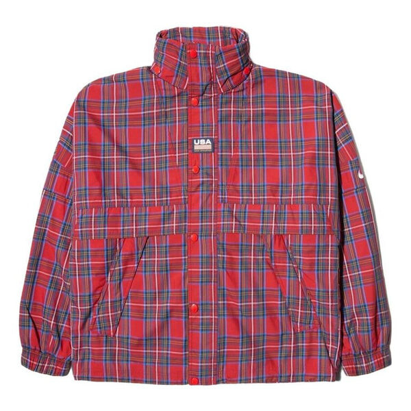 

Куртка Nike Plaid Jacket 'University Red', красный