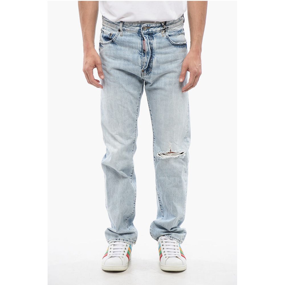 

Синие хлопковые джинсы Деним Dsquared2, Blue