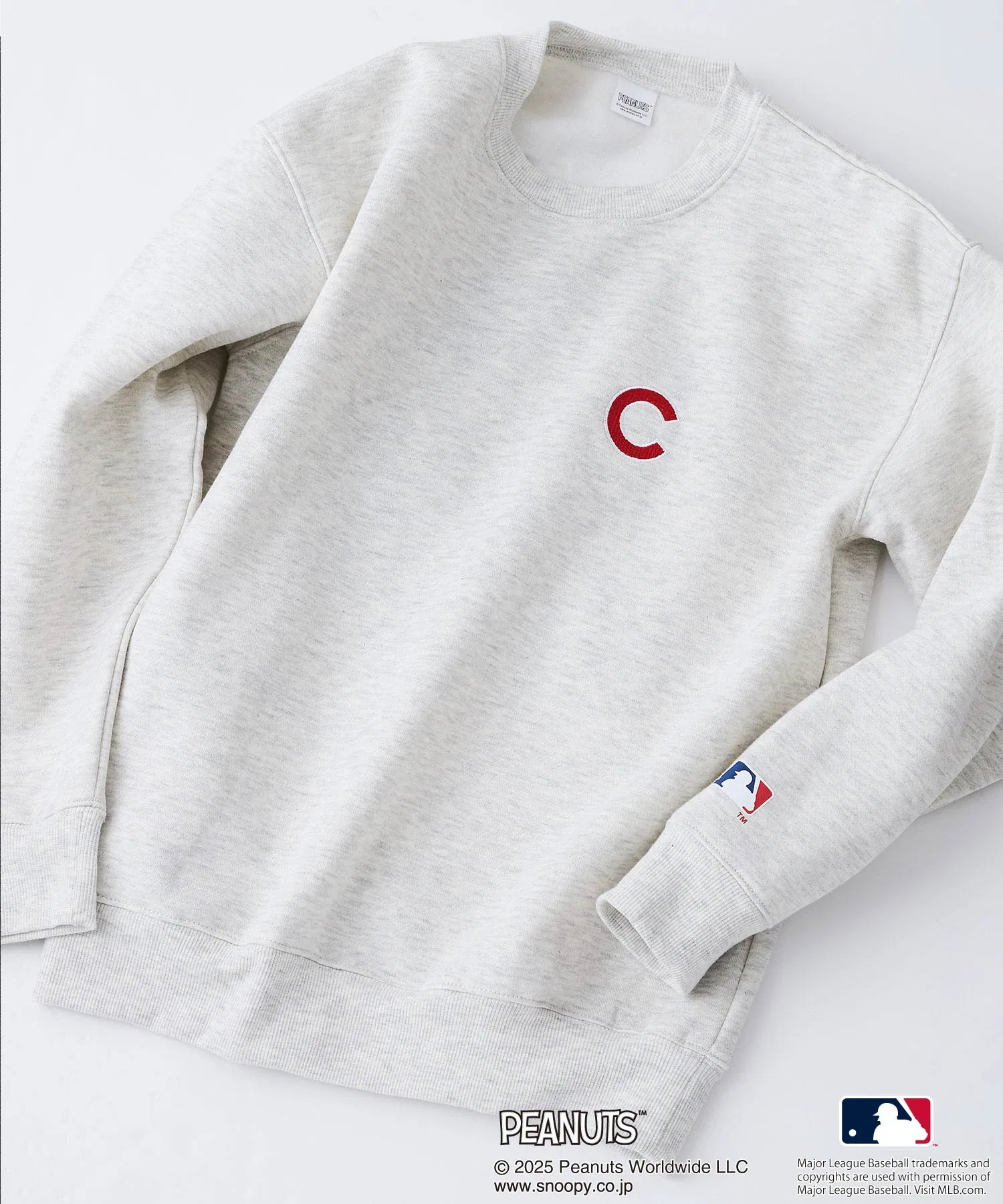 【PEANUTS x MLB】Оригинальный дизайн детской толстовки на флисовой подкладке - детские размеры - изображения персонажей Yankees, Dodgers, Cubs