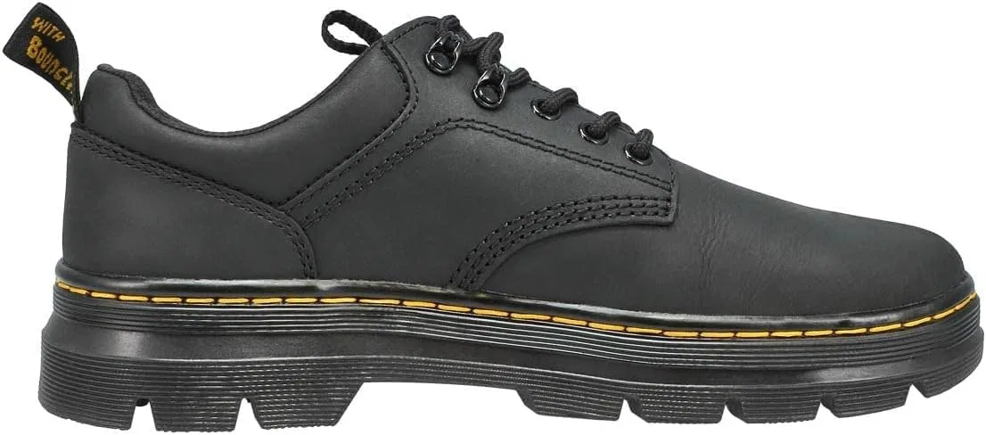 Оксфорды из натуральной кожи, Dr. Martens, черный вайоминг