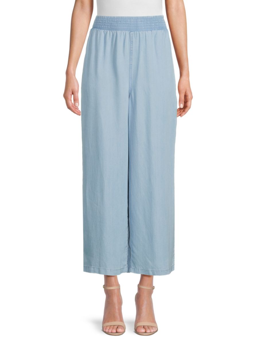 

Широкие брюки до щиколотки DKNY, цвет Chambray