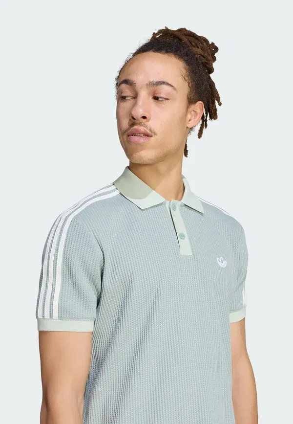 Трикотажная поло Adidas Originals, шалфей — фото 4