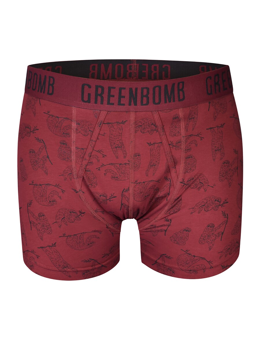 

Боксеры GREENBOMB Animal Sloth Hang, красный