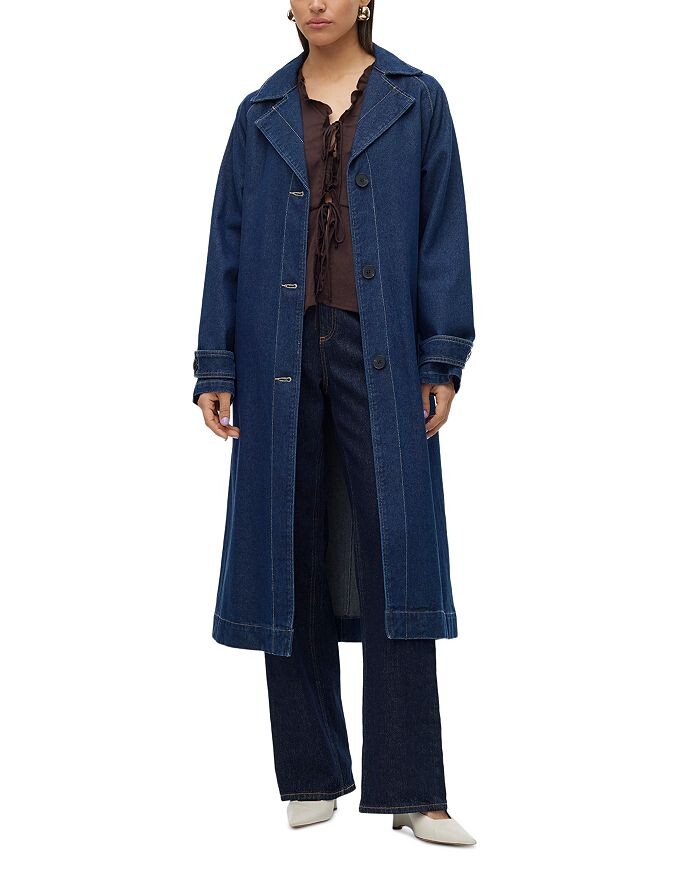 

Длинный джинсовый тренч Vero Moda Madison, синий