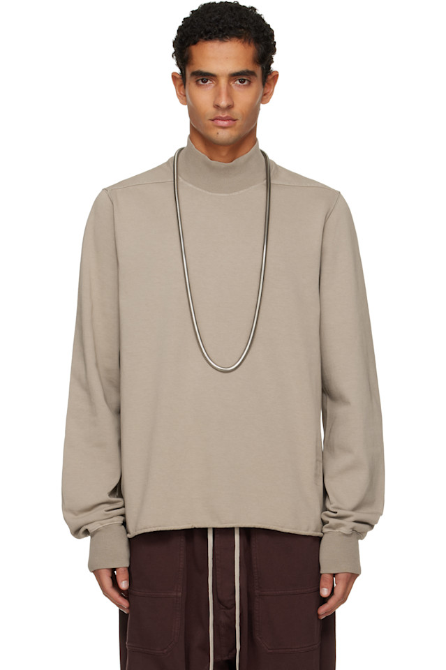 

Rick Owens Drkshdw Серо-Коричневые конкордианы, двойная водолазка