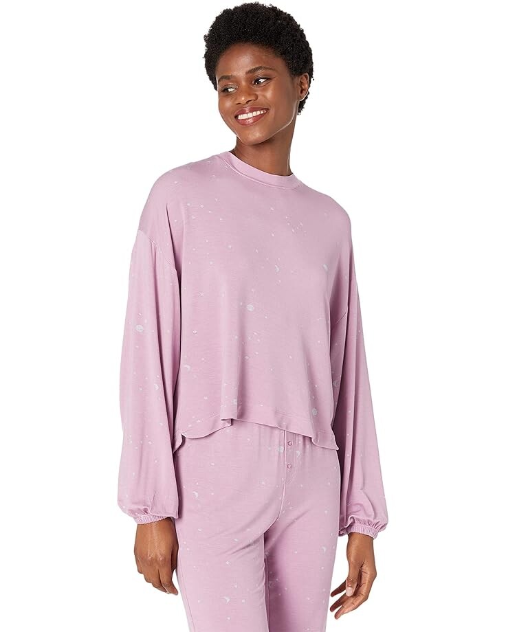 

Пижамный комплект Splendid To The Moon Long Sleeve PJ Set, цвет Rosewater