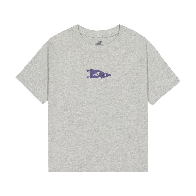 

Футболка 1906 с рукавом реглан женская gray New Balance, серый