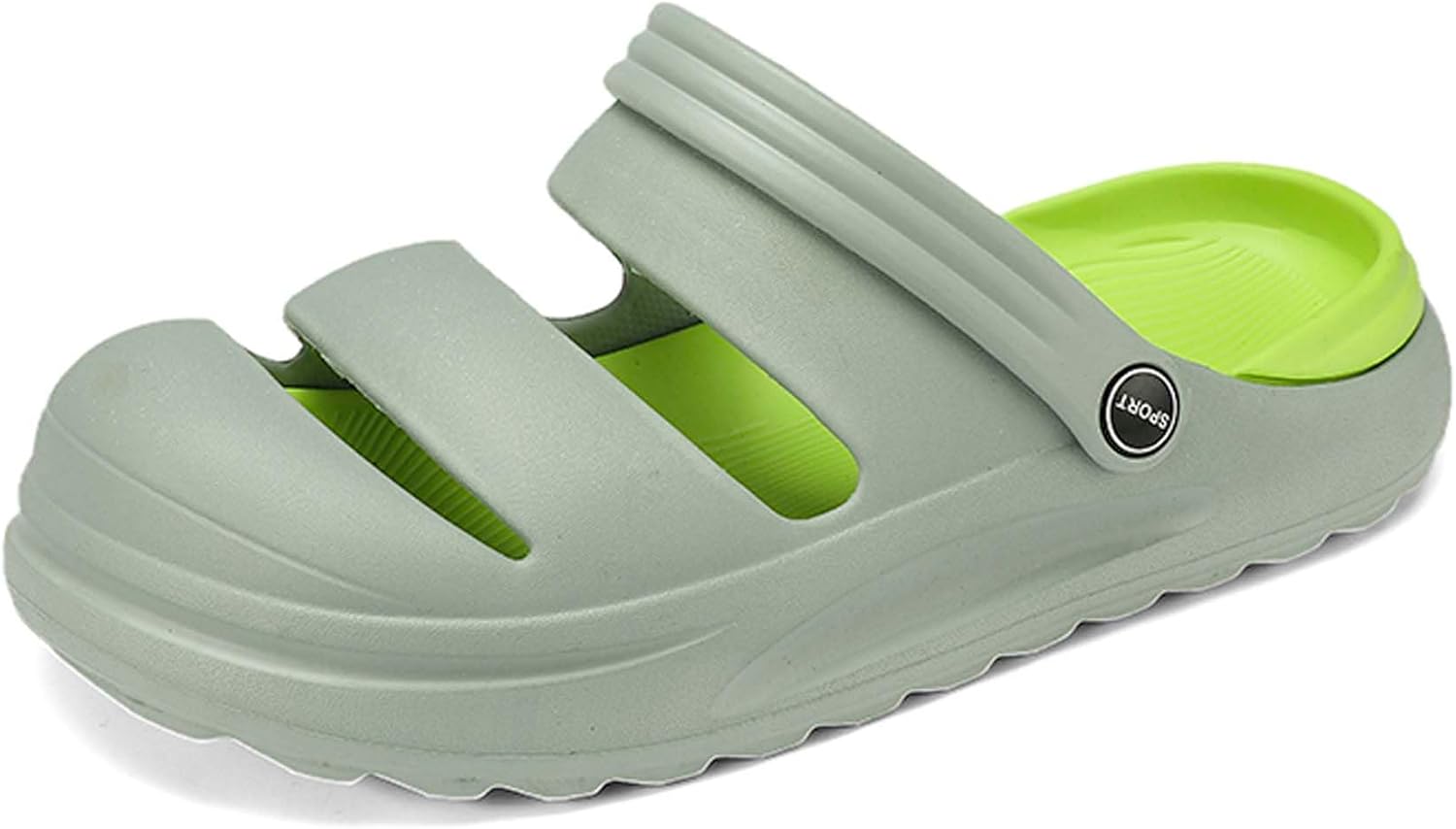 

Сандалии для мужчин и женщин, сабо, садовая обувь, нескользящие, дышащие, летние походные и спортивные пляжные туфли, EVA, удобные мягкие домашние и душевые тапочки Generic, зеленый