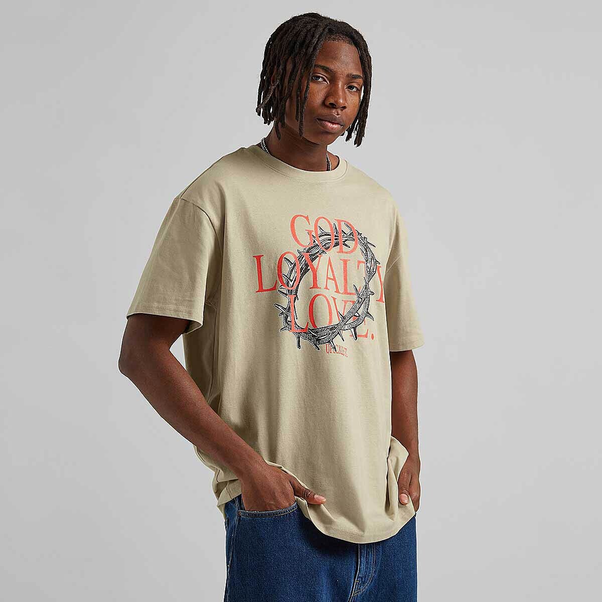 

Футболка God Loyalty Love Oversize Tee Mister Tee, цвет Beige
