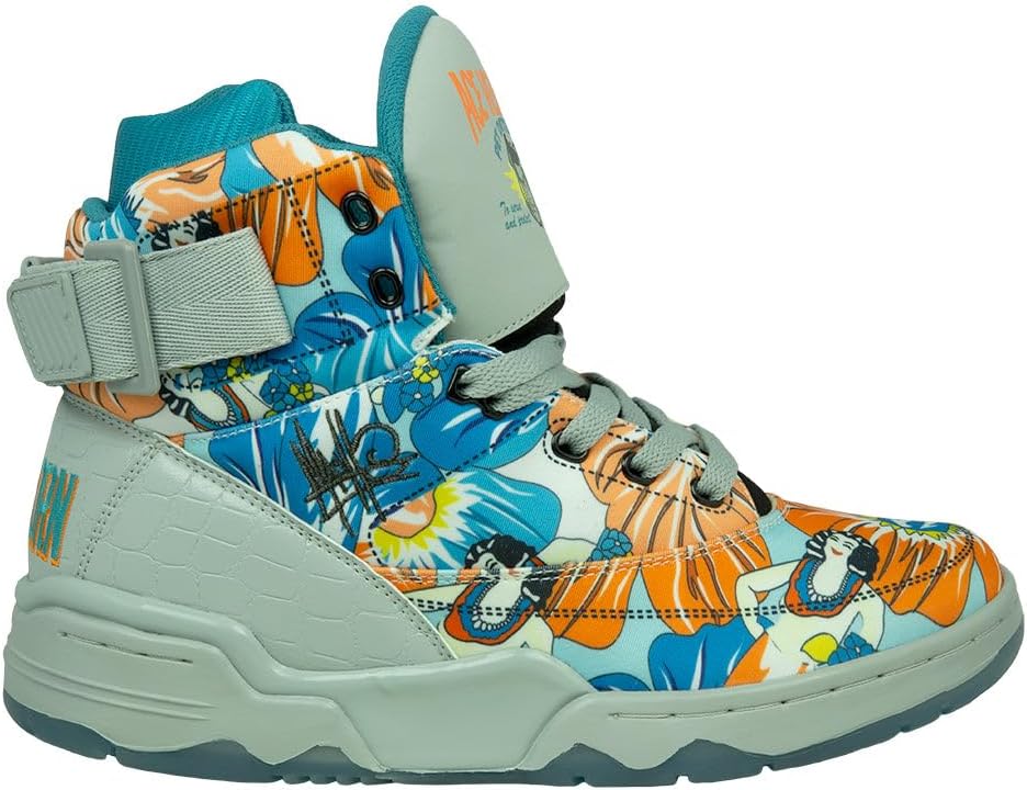 

Кроссовки Ewing Athletics 33 Hi Ace Ventura 25th Anniversary от Mache - яркий узор, специальное издание, ретро-стиль, индивидуальная упаковка, мультиколор