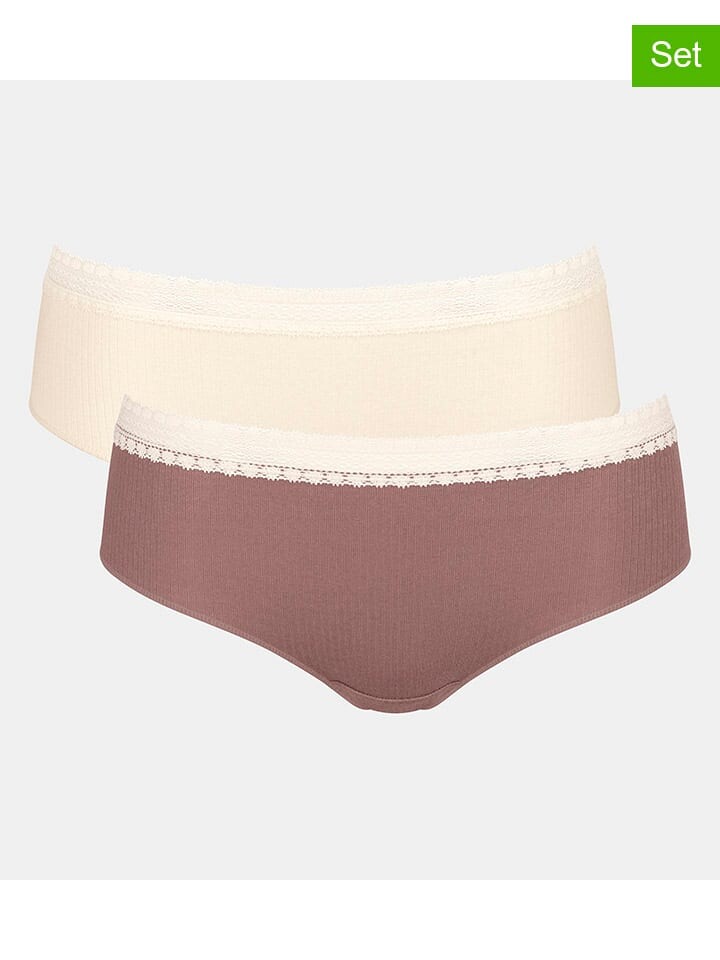 

Трусы Sloggi 2er Set Pantys, цвет beige/braun