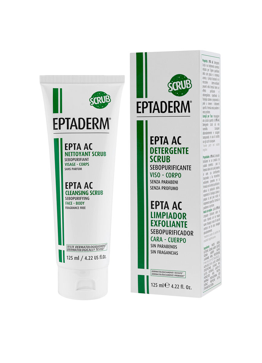 Epta AC Cleansing Scrub, очищающий скраб для прыщей и жирной кожи, 125 мл Eptaderm — фото 2
