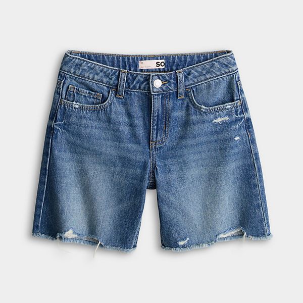 Джинсовые шорты-бермуды для девочек 6-20 в размерах regular и plus size So, Light Wash Denim — фото 3