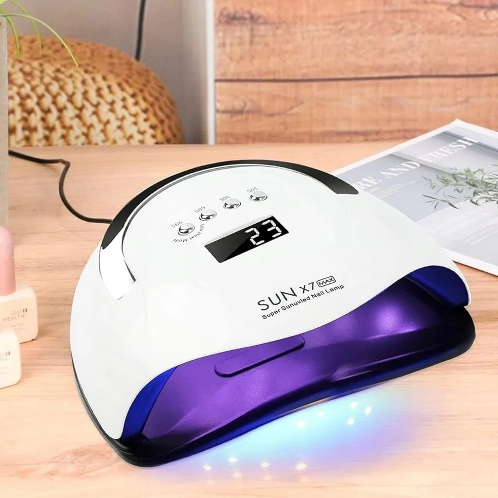 LED UV-лампа для ногтей «SUN X7 LCD Dual Max» 220 Вт от Lewer ‎Lewer — фото 3