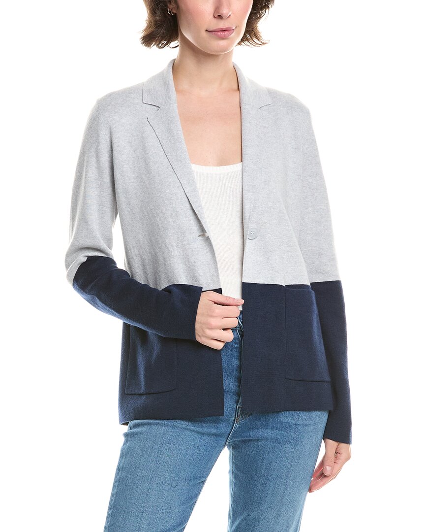 

Форте Кэшмир Блейзер из смесового кашемира Forte Cashmere, серый