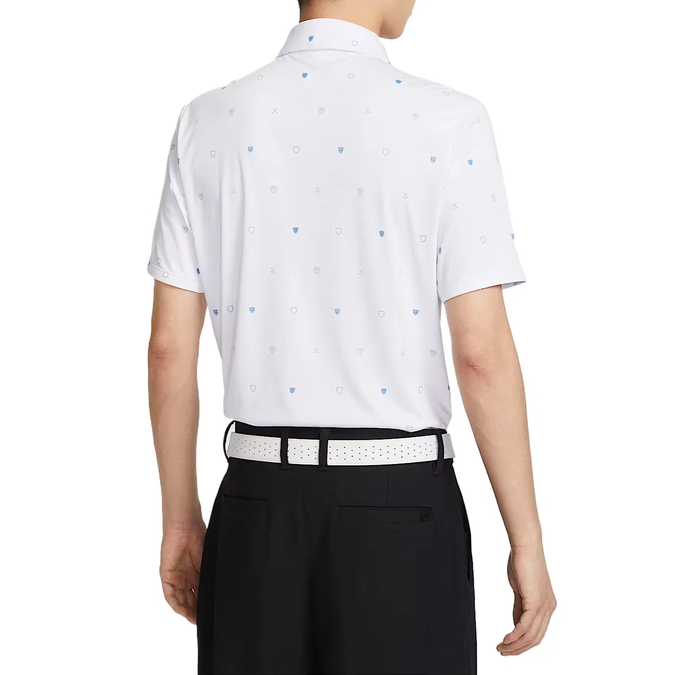 Гольф одежда Nike White/Work Blue — фото 3